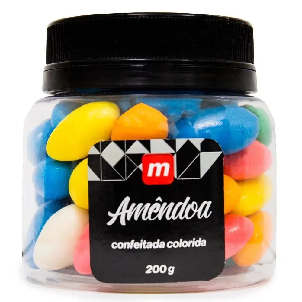 Amendoa Confeitada Colorida 200g Alibec