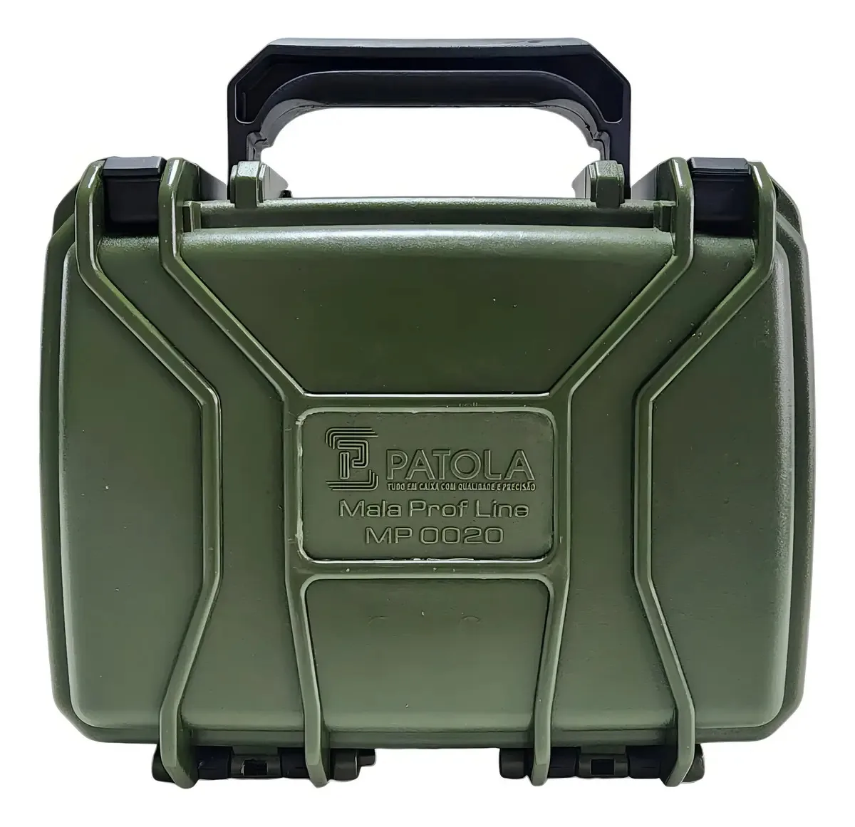 Mala Case Patola MP-0020 Verde Militar 23cm Termoplástico Resistente à Água Pó
