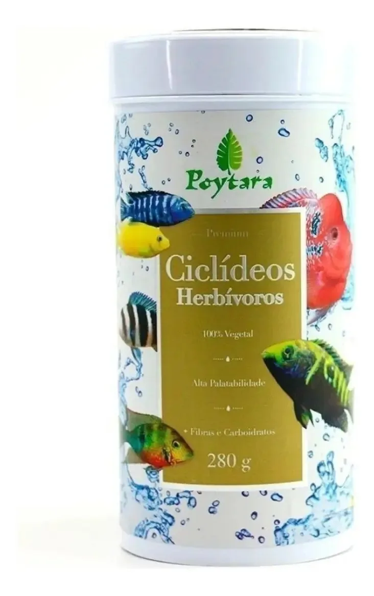 Ração Ciclídeos Herbívoro Poytara 280g