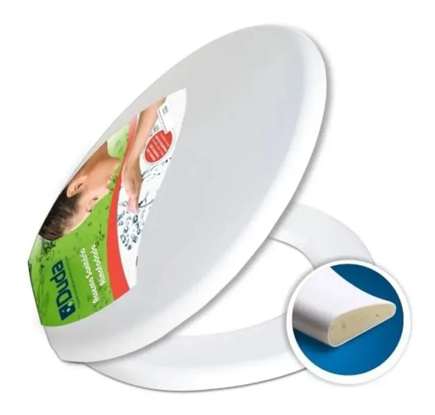 Assento Sanitário Branco Almofadado Duda