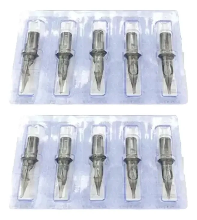 Cartucho Universal De Tatuagem Pen 10un Tattoo Calibre Da Agulhas 0