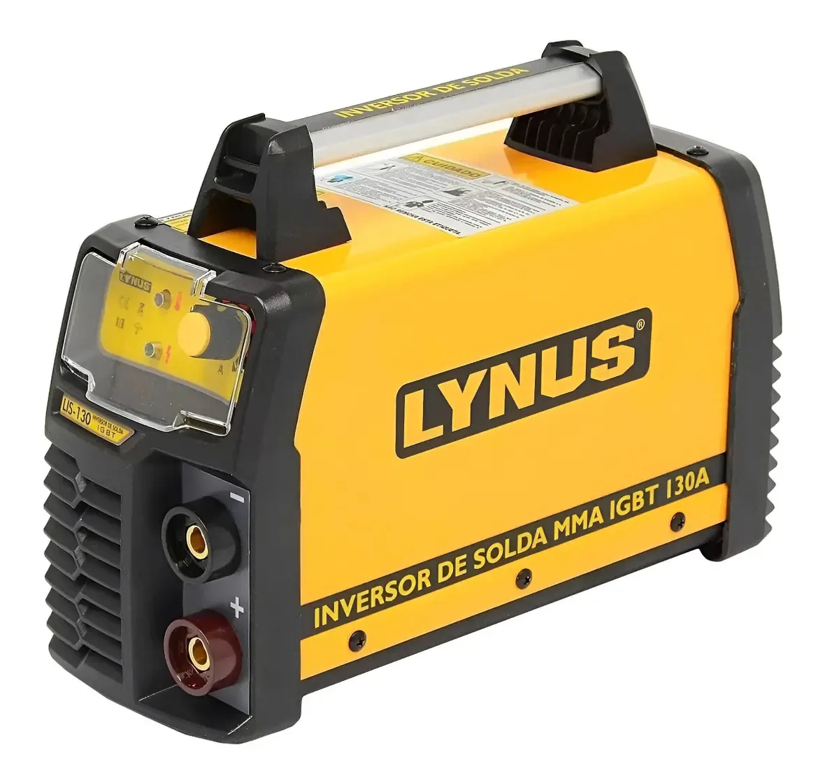 Máquina de solda inversora Lynus Solda LIS-130 amarela