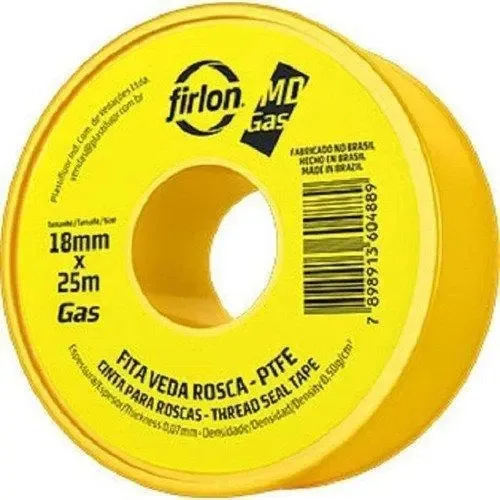 Fita Veda Rosca Md Gas 12mmx10m - Firlon