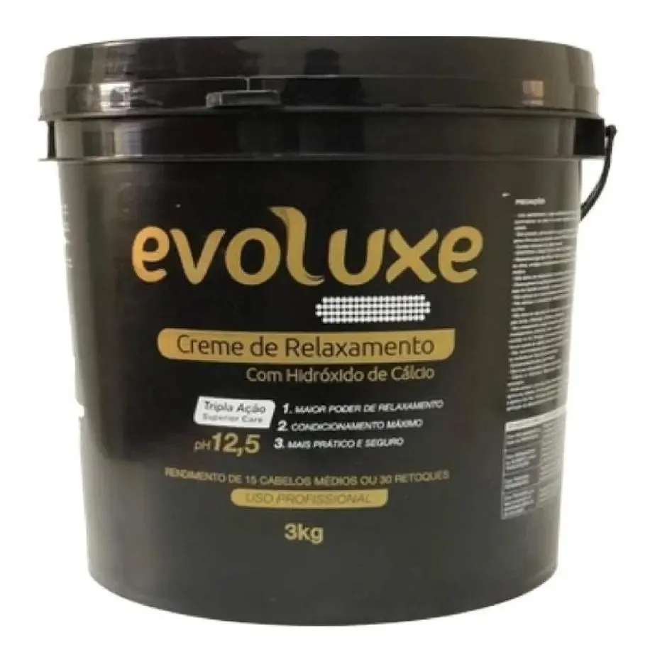 Relaxamento Evoluxe 3kg Com Hidróxido De Cálcio - Alisamento