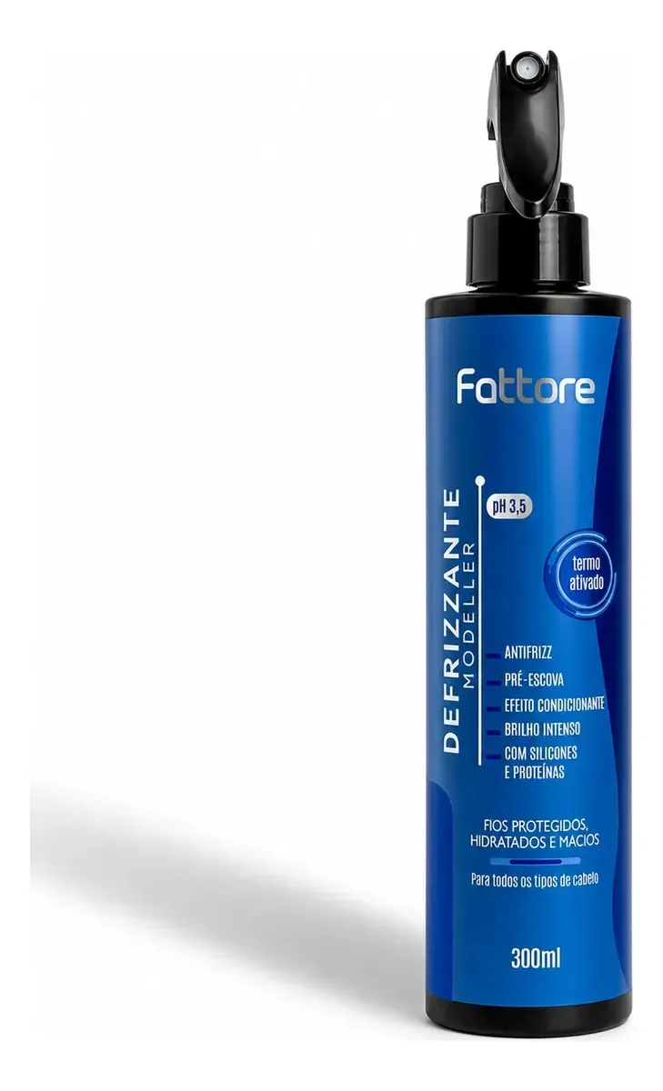 Defrizante Termoativo Fattore Com Silicone Pré-escova 300ml