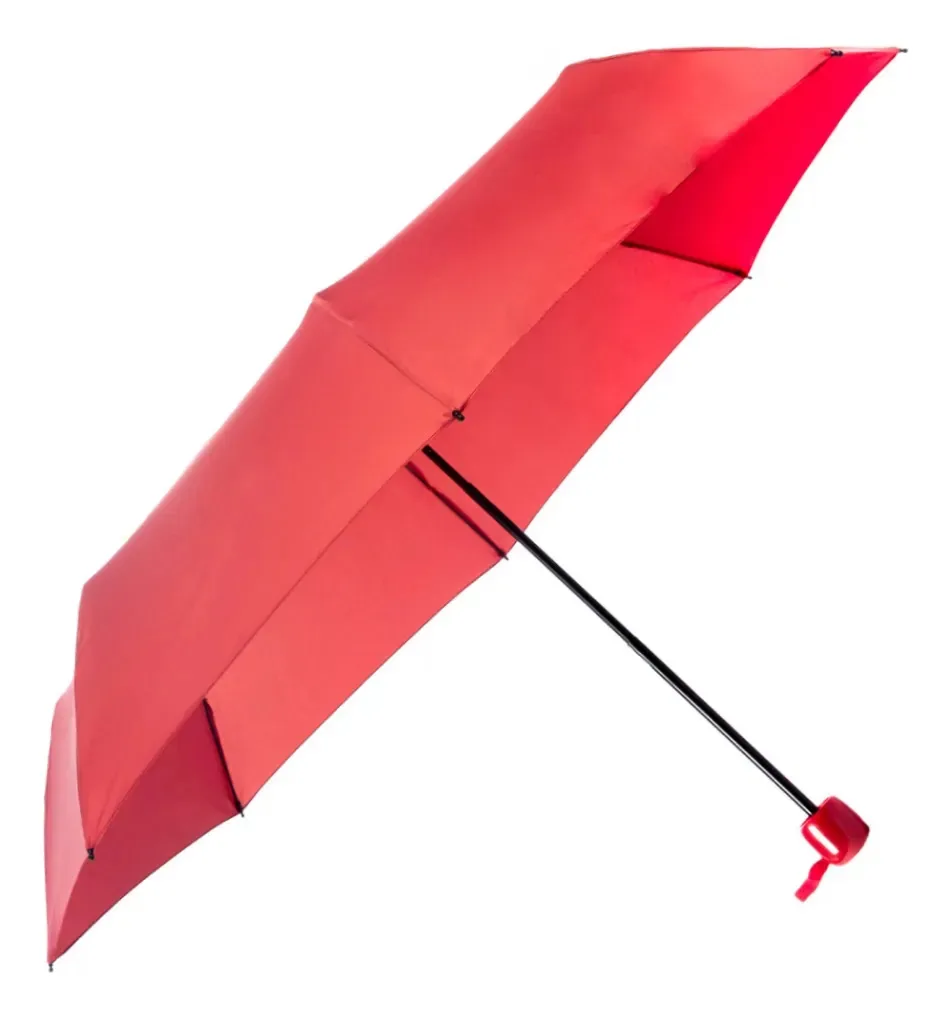 Guarda Chuva Fazzoletti Guarda Chuva Automático Dobrável Cor Vermelho