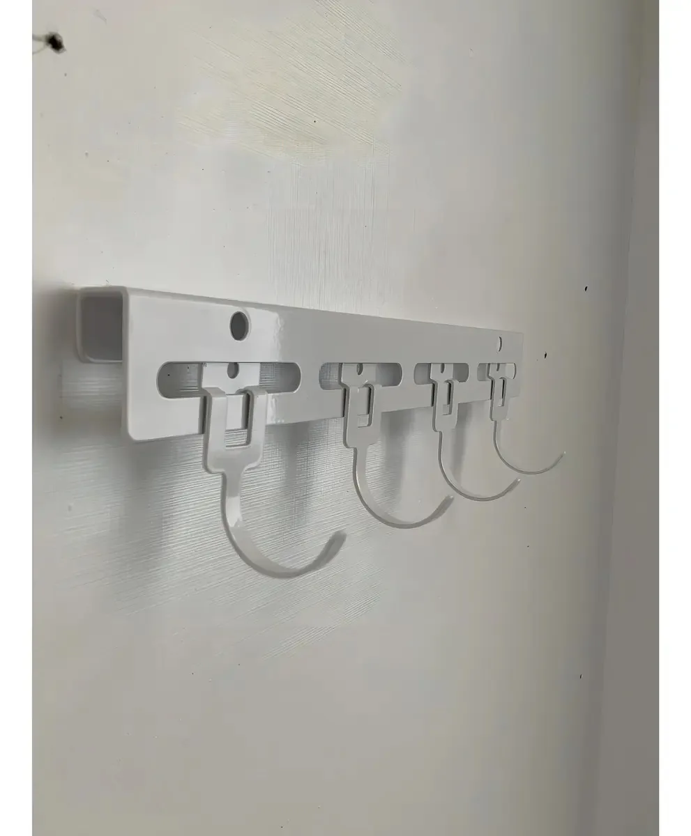Suporte Para Vassouras Fixação Lateral Branco Ciwt