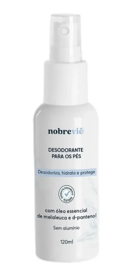 Antitranspirante em spray Nobrevie Desodorante Pés Toque Seco 120 ml
