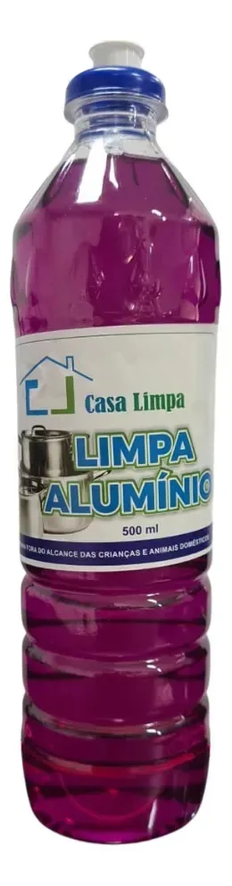 Limpa Alumínio Casa Limpa 500ml Utensílios Panelas Brilhando