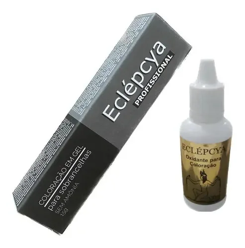 Coloração Eclépcya Sobrancelhas 15g - Preta + Oxidante
