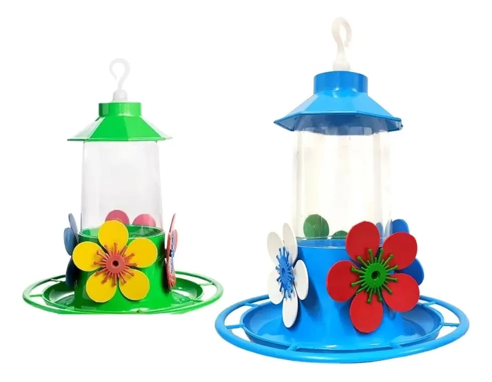 Bebedouro Para Beija Flor Luxo Com Bandeja Jel Plast
