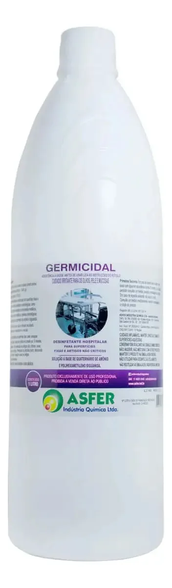 Desinfetante Hospitalar Odontológico Germicidal 1l Asfer