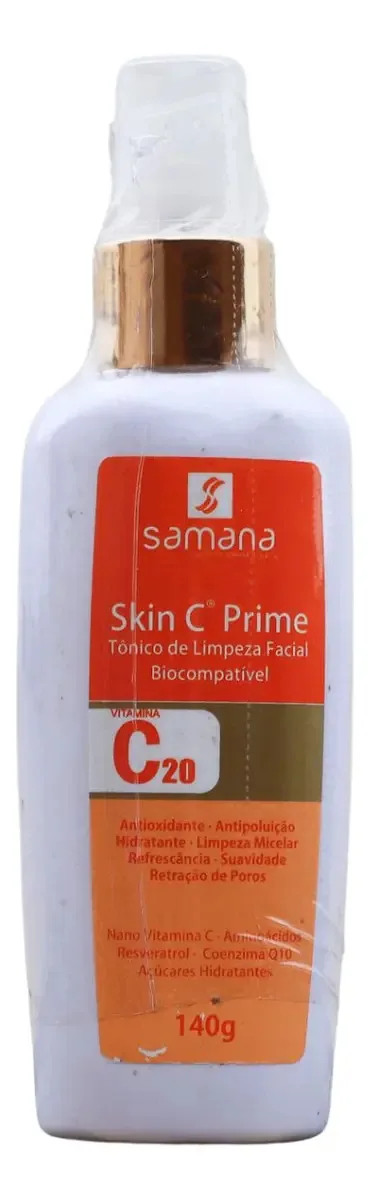 Samana Tônico De Limpeza Facial Skin C Prime 140ml