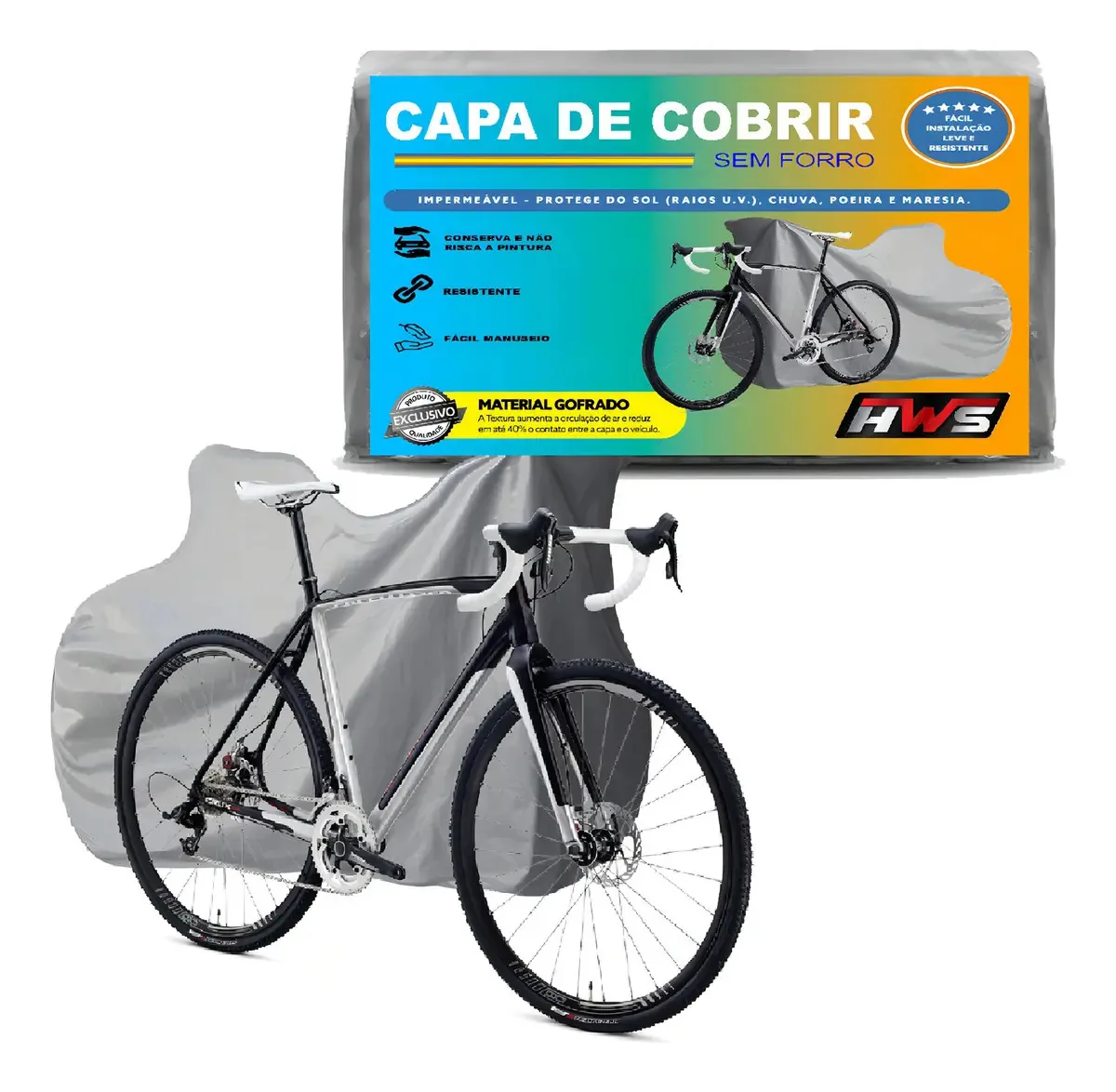 Capa Bicicleta Impermeável Marca Carrhel Proteção Uv E Chuva