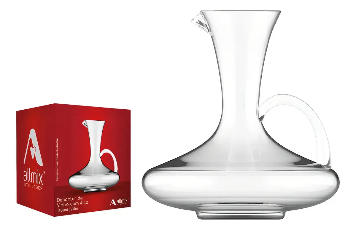 Decanter De Vidro C/alca 1500ml