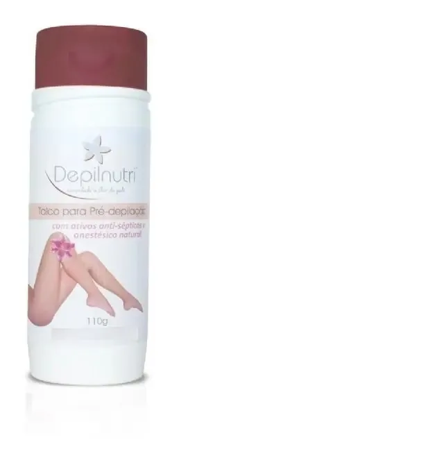 Talco Pré-depilatório Depilnutri 110g Anti-séptico