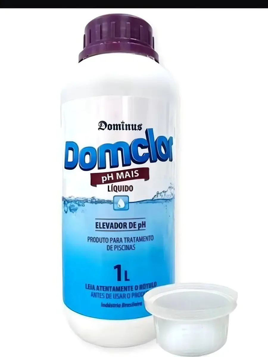 Elevador de pH Líquido Domclor para Piscina, 1 Litro