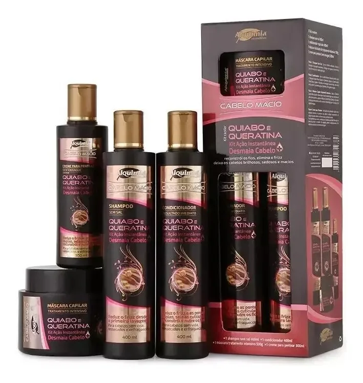 Kit Capilar Quiabo E Queratina
