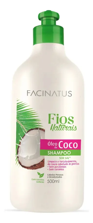 Shampoo Coco Ultra Hidratação Com Óleo Umectante Facinatus