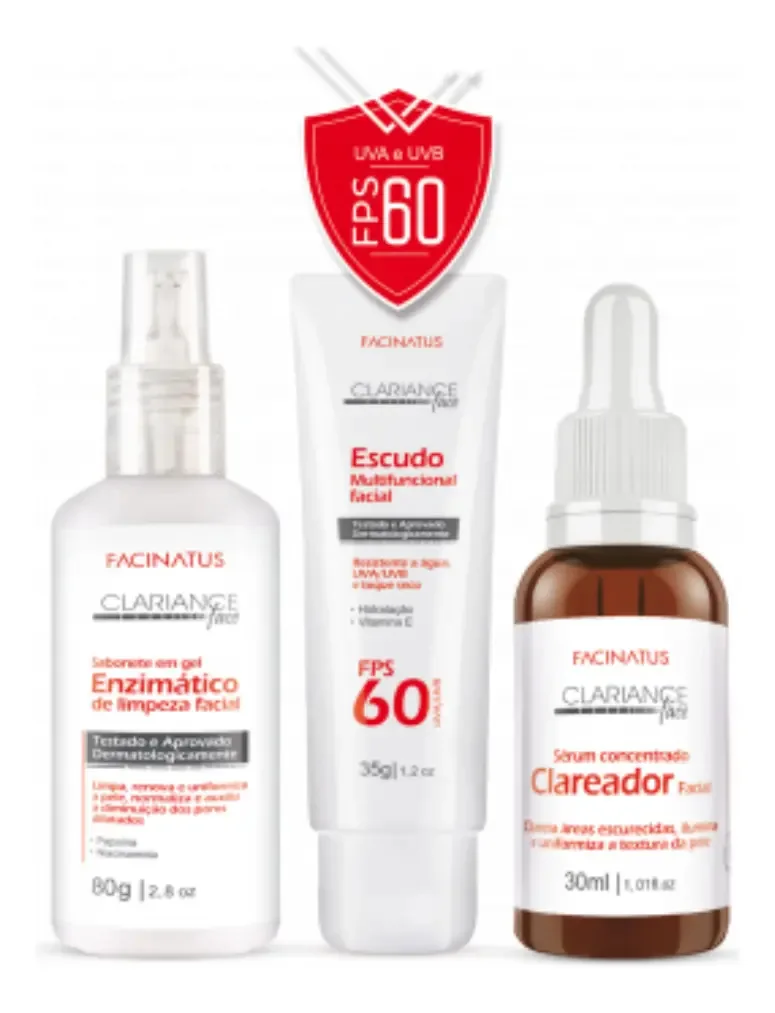 Kit Clariance Face - Clariador Facial Facinatus Cosméticos