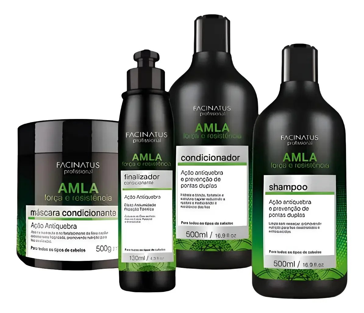 Kit Amla Força, Resistência E Brilho - Facinatus Cosméticos