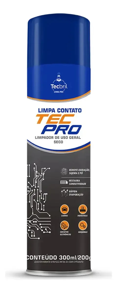 Limpa Contato Para Carros Maquinas Tecbril 300ml