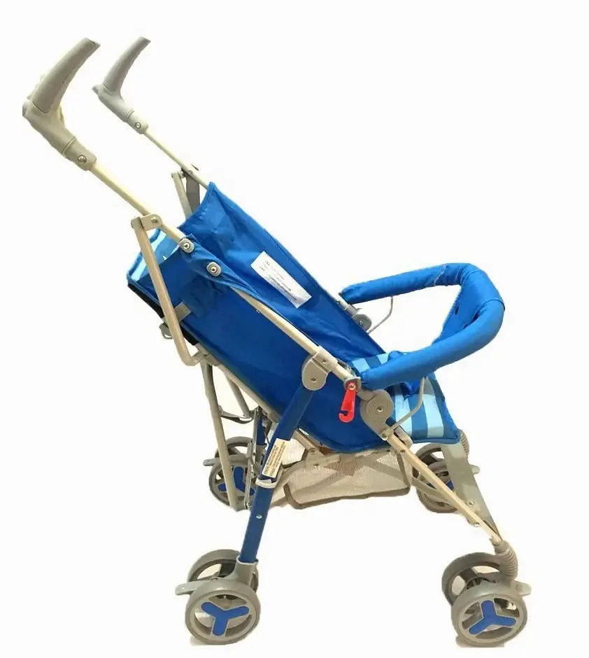 Carrinho De Bebê Para Passeio Club Azul - Dardara Cor do chassi Cinza