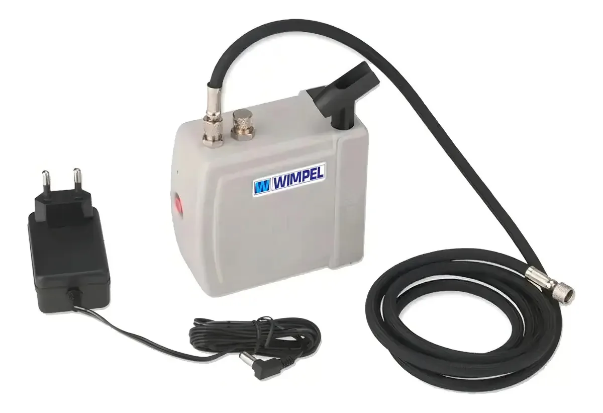 Mini Compressor para Aerografia Wimpel Comp3 Portátil Bivolt Mangueira