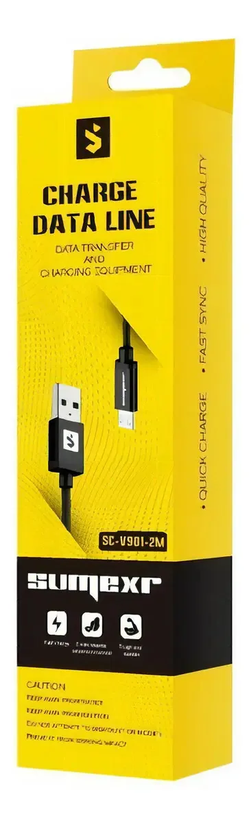 Cabo Carregador Dados Micro Usb Android Rápido 2 Metros