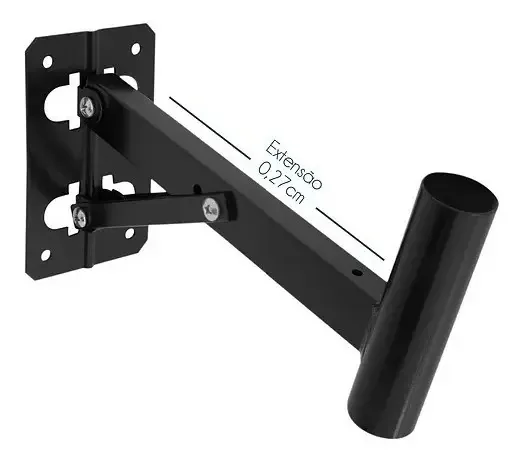 Suporte Parede De Caixa De Som Visão Pca P25 Preto