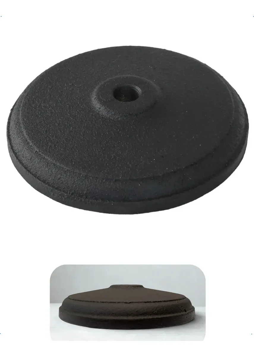 Base Ferro Redonda Média 0,73kg Preto
