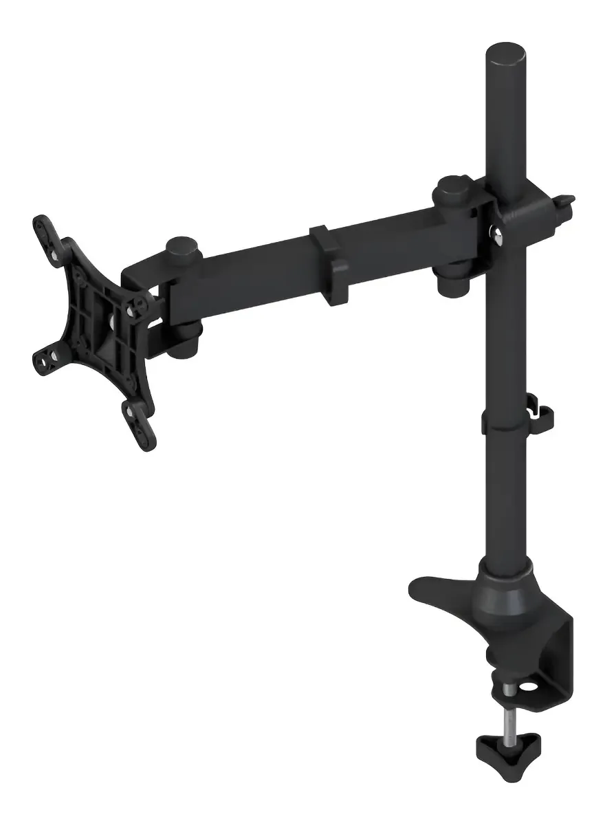 Suporte Monitor De 10 A 26 Pol Biarticulado Garra/morsa Cor Preta