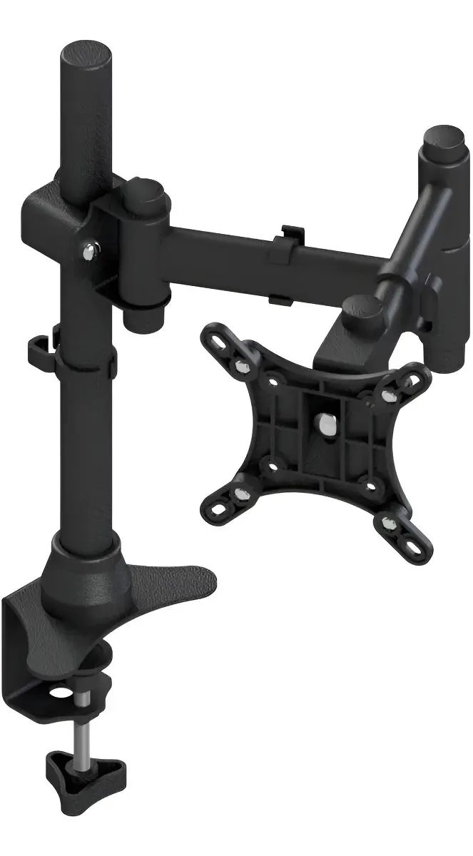 Suporte Monitor De 10 A 24 Pol Triarticulado Garra/morsa Preto