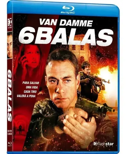 6 Balas [ Blu-ray ] Jean Claude Van Damme Filmes