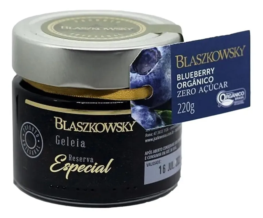 Geleia Organica De Blueberry Blaszkowsky 220g