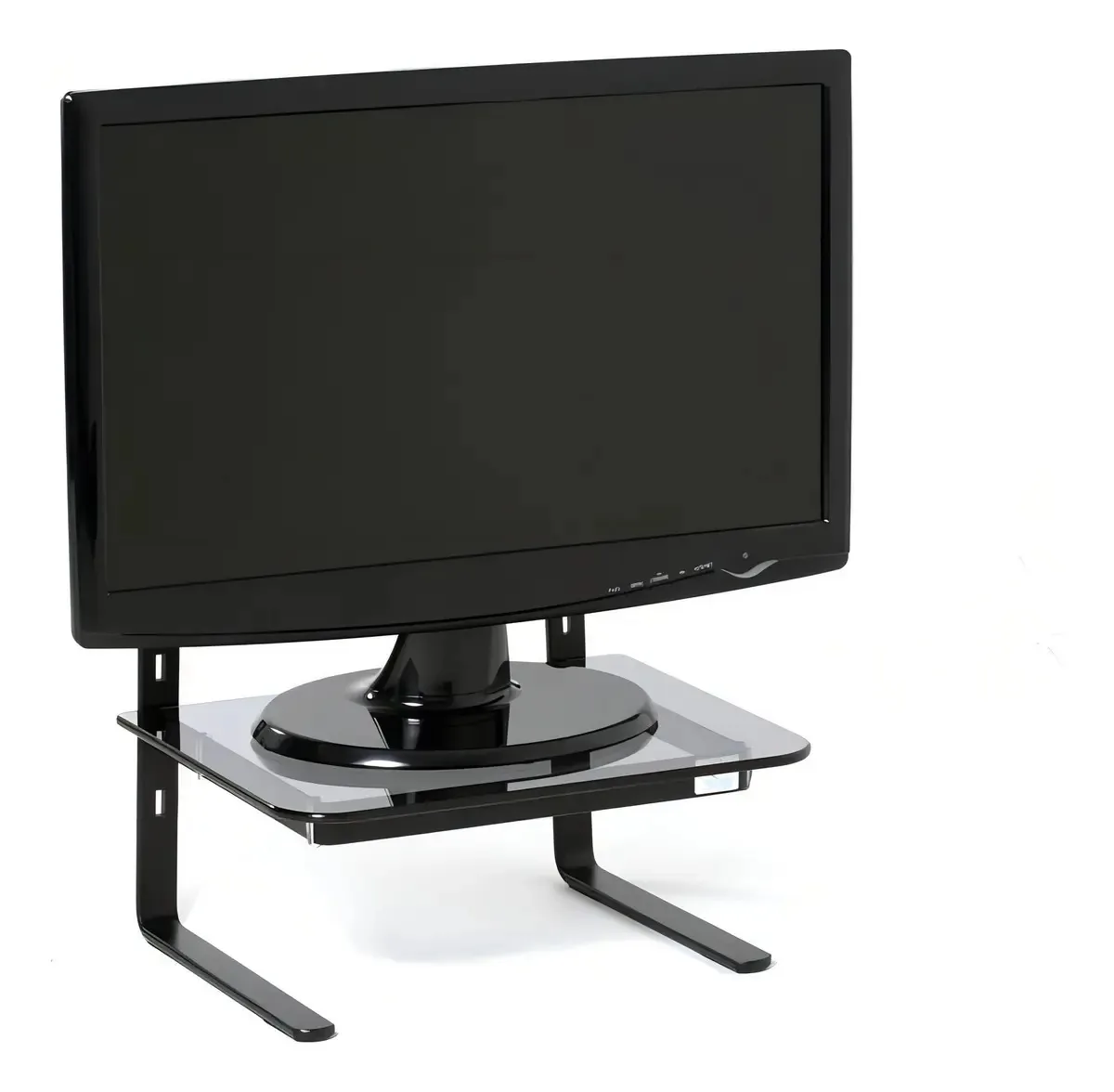 Eq Suporte P/monitor Lcd Preto/vidro Fum