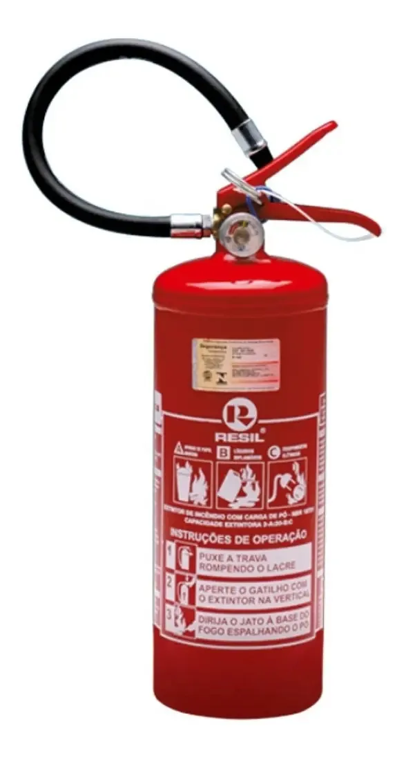 Extintor Pó ABC 4kg Resil Para Veículos