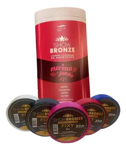 Parafina Ativadora Morena Jambo + 5 Fitas Fixy Show Bronze