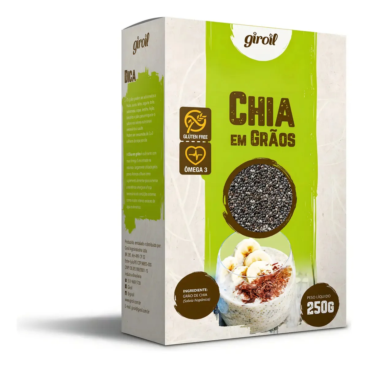Chia Em Grãos Giroil 250g