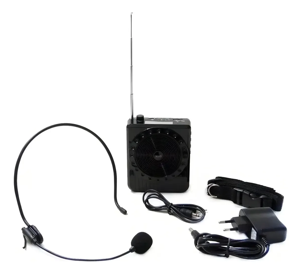Megafone Amplificador Voz Microfone / Radio Fm Usb