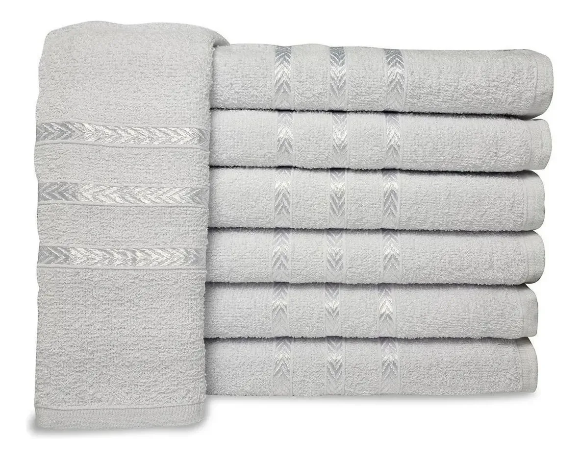 Kit 12 Toalha Banho Pousada Viena 65x130cm