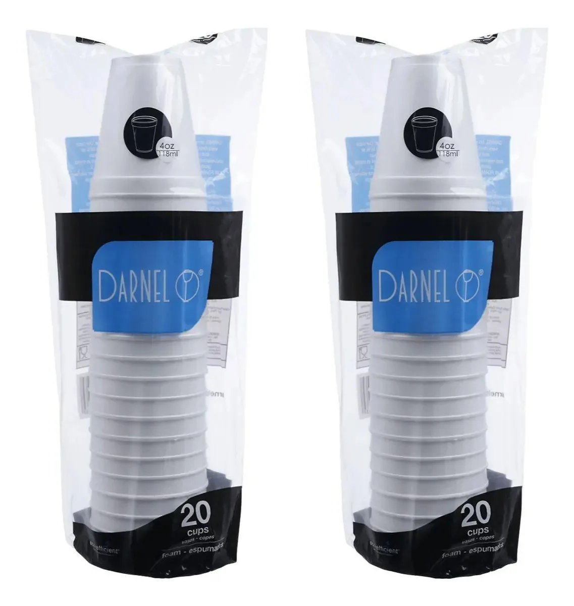 Copo Térmico Isopor Darnel 118ml Café Chá Sorvete - 40un