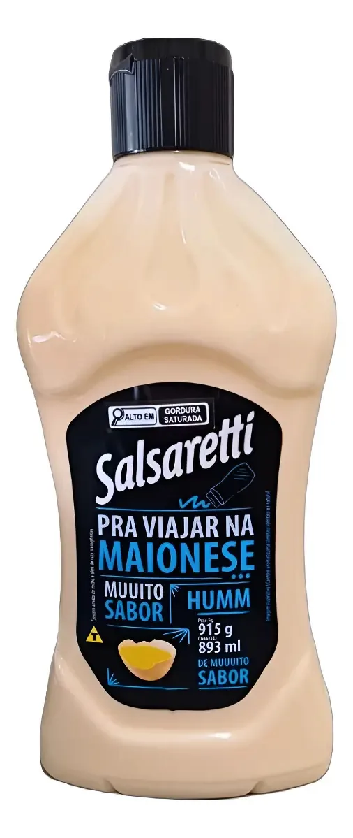 Maionese Salsaretti Squeeze 915g