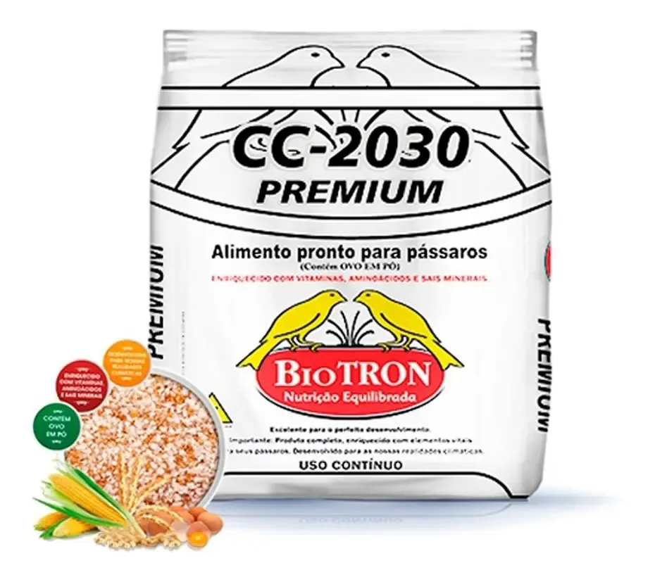 Cc 2030 Premium 1kg - Biotron - Farinhada Para Aves
