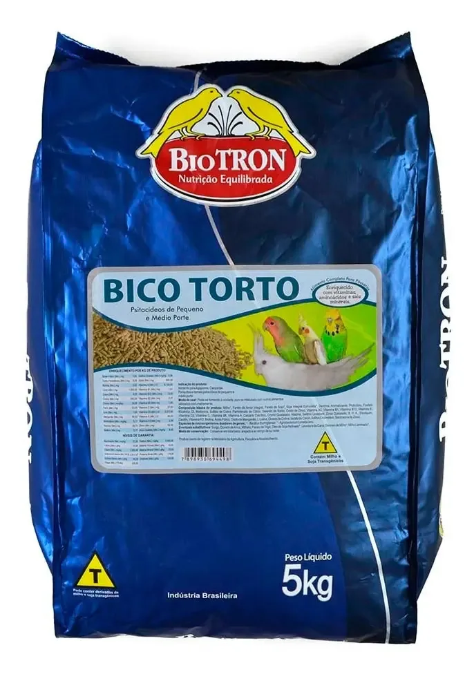 Ração Extrusada Bico Torto 5kg - Biotron