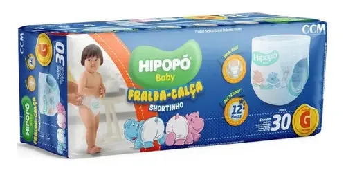 Fraldas Hipopo fralda calça G