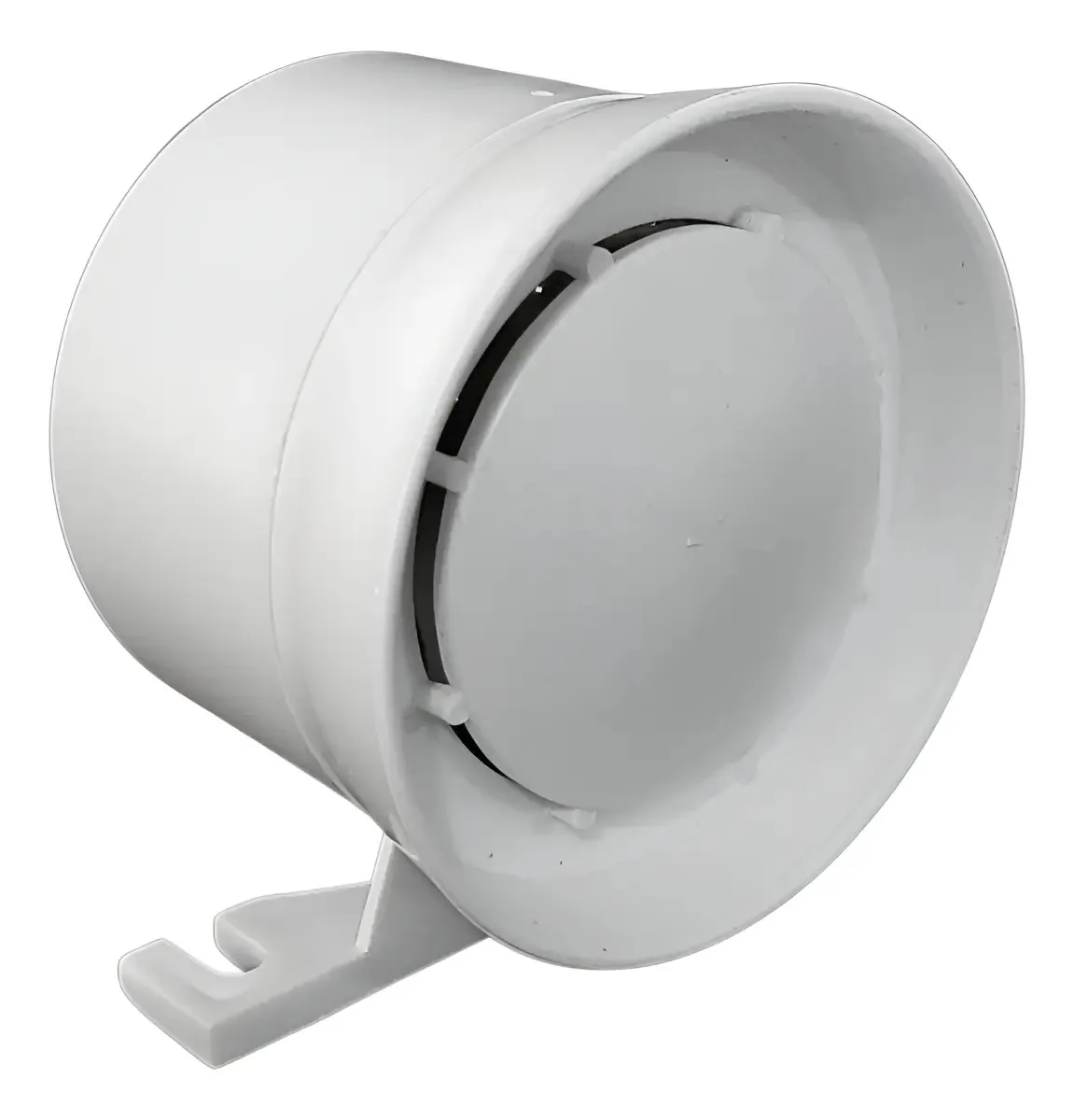 Sirene 2 Tom Acton Alarme Sonoro 12V Branco Para Central De Alarmes