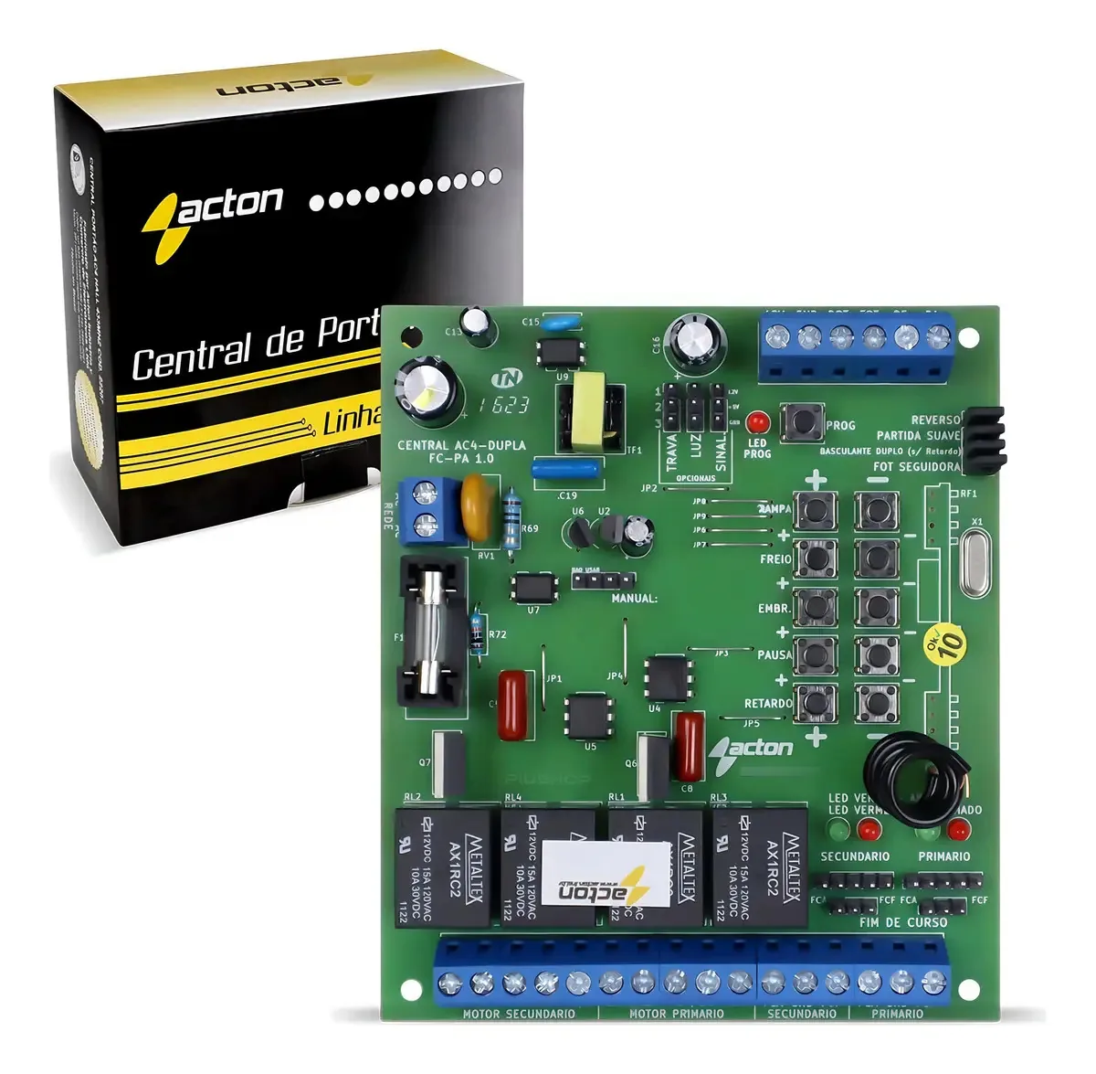 Central de Comando Acton AC4 para Motores Pivotantes e Basculantes