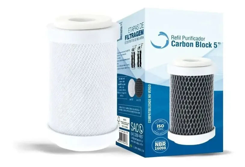 Refil Carbon Block 5 Planeta Agua Cod.1019