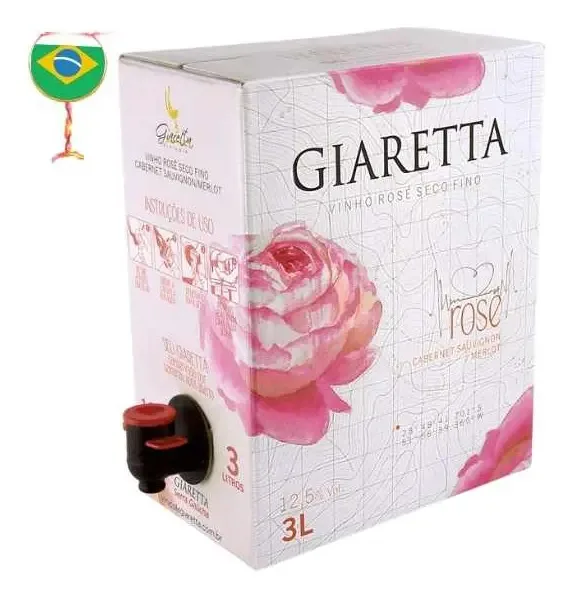 Box De Vinho Rosé Giaretta Cabernet Sauvignon E Merlot